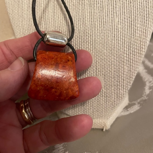 Silpada coral necklace - Picture 3 of 5